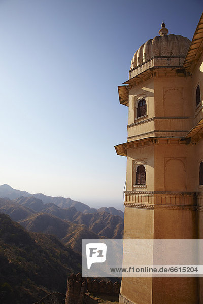 Tower At Kumblegargh Fort Rajasthan India © Andy Kerry / Axiom