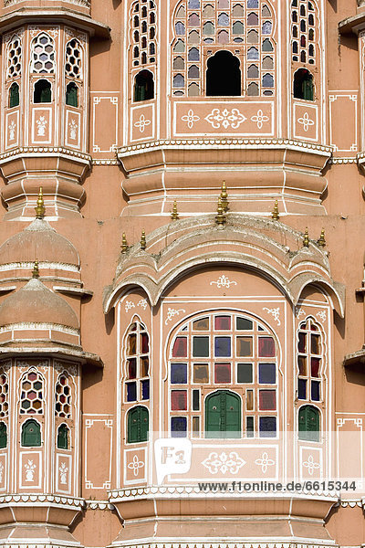Hawa Mahal City Palace  Jaipur S Most Distinctive Landmark  Jaipur Rajasthan State  India. Asia.  © Paul Quayle / Axiom