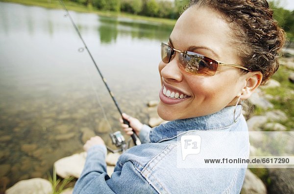Woman Fishing