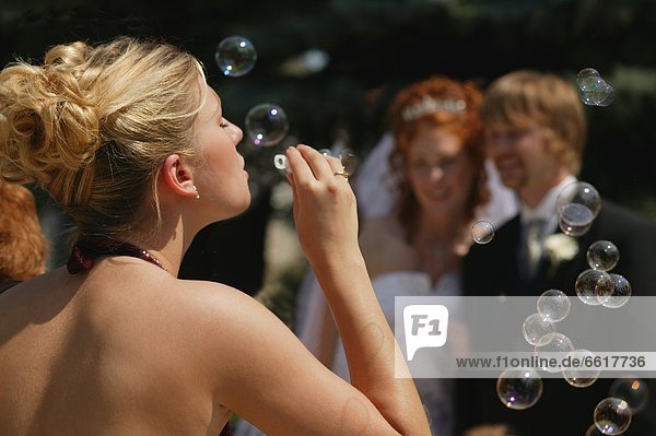 Guest Blows Bubbles