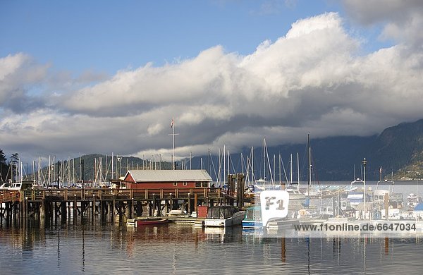Boats Docked At A Harbor