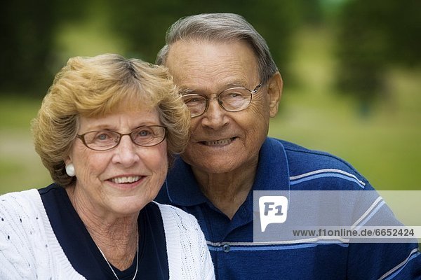 Portrait eines Seniorenpaars
