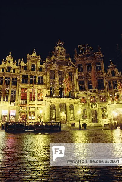 Grand Place At Night  Brussels  Belgium