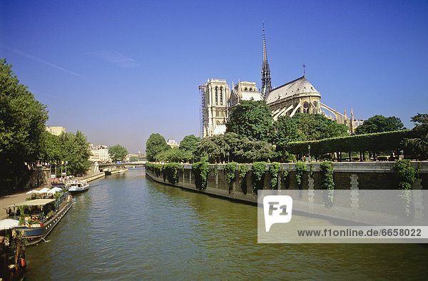 Paris  Hauptstadt  Frankreich  Fluss  Kathedrale  Seine