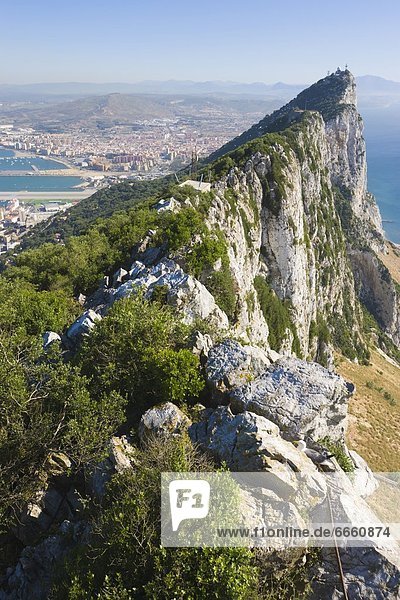 Gibraltar  Felsen von Gibraltar