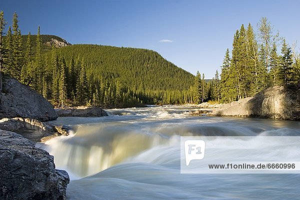 Waterfall Elbow River Kananaskis Country Alberta