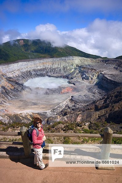The Rim Of Poás Volcano  Costa Rica