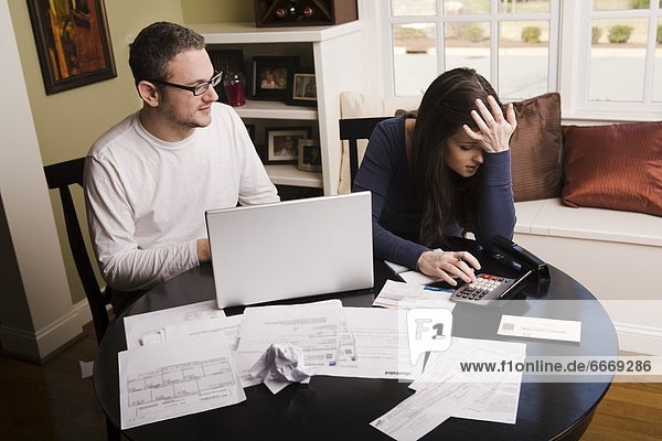 Young Couple With Financial Stress