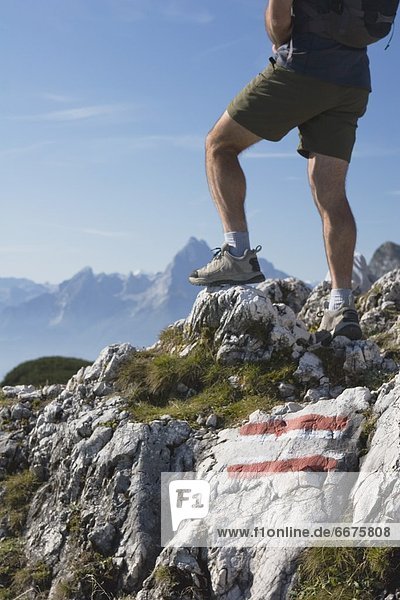 Felsbrocken folgen wandern Feuer Österreich Salzburger Land