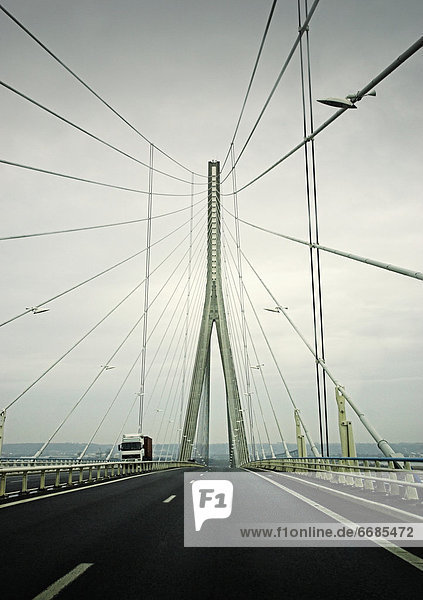 Bridge Over Pont de Normandie  France  Europe