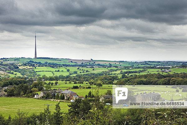 Emley Moor TV Transmitter  Yorkshire  England
