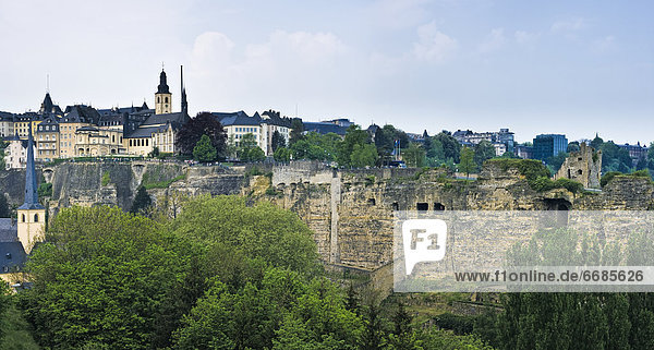 Luxemburg  Hauptstadt  Stadtmauer  Großstadt  Luxemburg
