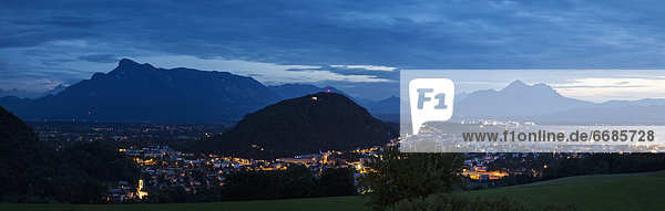 Salzburg  Austria  at Night
