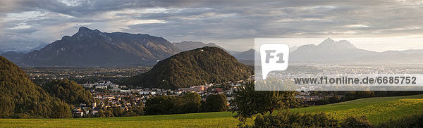 Salzburg  Austria  at Dusk