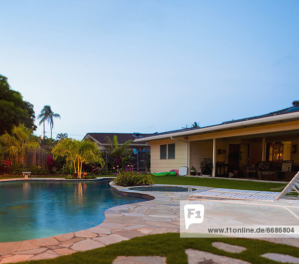 Luxury Backyard Pool and Lanai