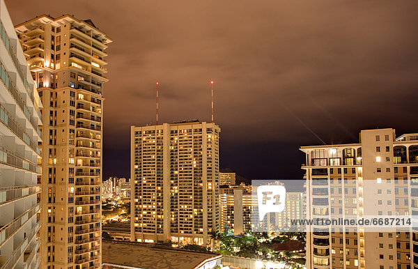 Honolulu Skyline at Night