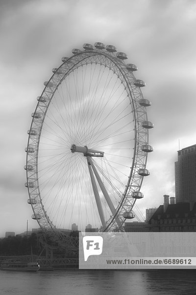 Millennium Wheel  Themse  London  England  Großbritannien  Europa