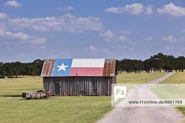 Fahne Scheune streichen streicht streichend anstreichen anstreichend Texas