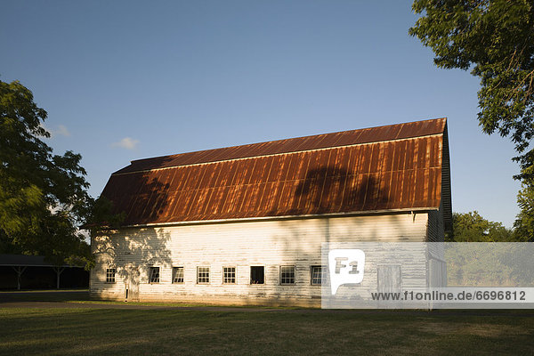 Barn With Rusted Tin Roof