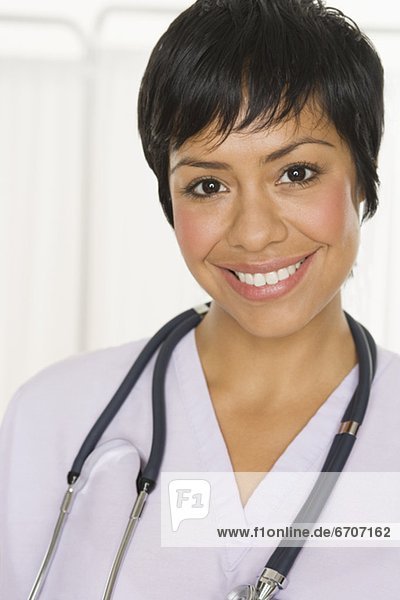 Portrait of female health practitioner