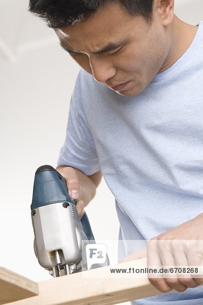 Man doing home repairs