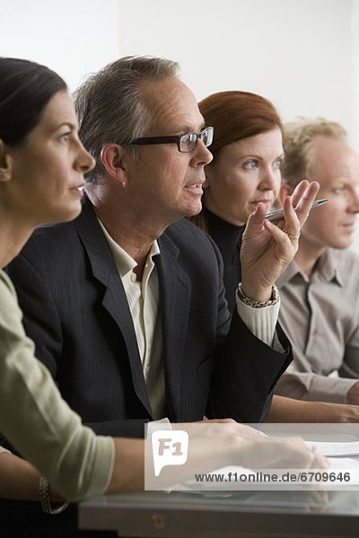 Businesspeople in meeting