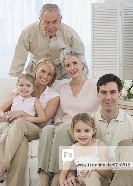 Porträt von multi-Generationenunterschiedsbedingte Familie