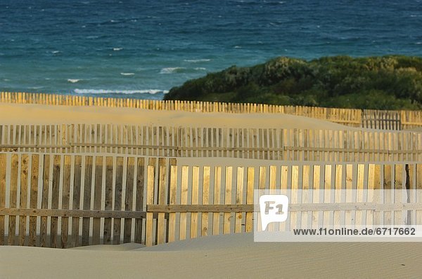 Eingezäunt im Bereich des Strandes