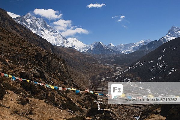 The Dingboche And Chhukung Valley  Dingboche  Khumbu  Nepal