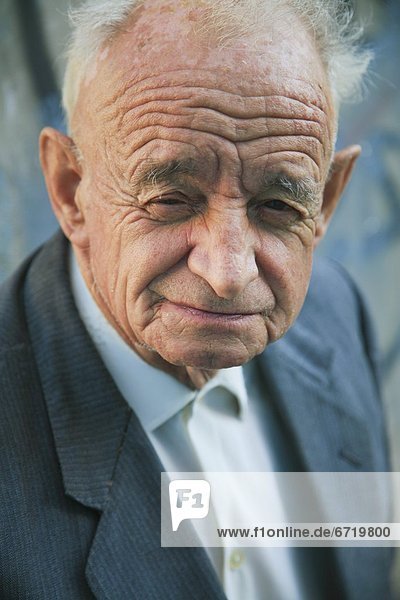 Portrait Of An Elderly Man From Buenos Aires  Argentina