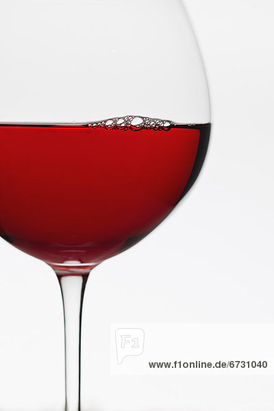 hoch oben nahe Glas weiß Rotwein Hintergrund