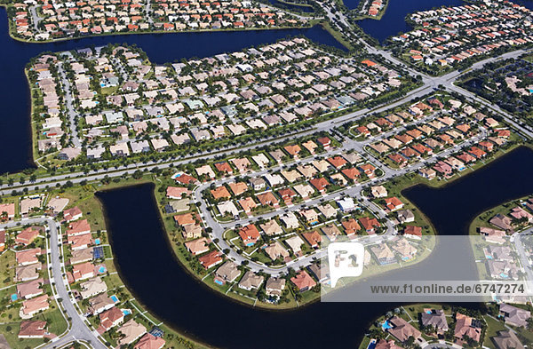Nachbarschaft Ansicht Luftbild Fernsehantenne Florida