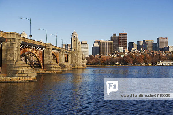 USA  Massachusetts  Boston skyline