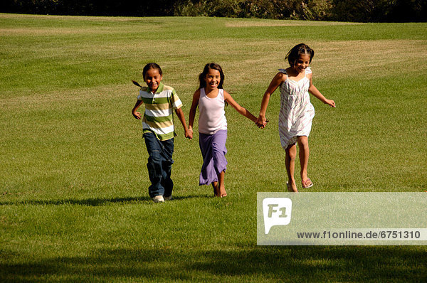 Children Running in Park