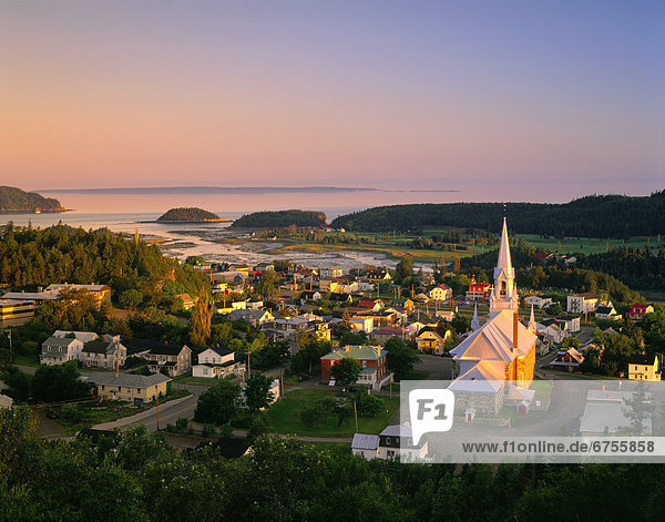 Dorf  Insel  Ansicht  Quebec