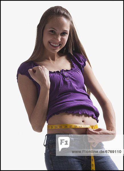Jugendlicher  Maß  Oberkörperaufnahme  Mädchen