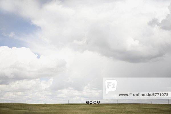 Prairie sky and irrigation system  Alberta