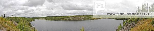 Panorama  folgen  Fluss  Northwest Territories