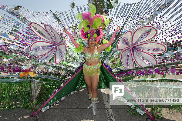 Woman in costume for the Caribana Festival Parade  Toronto  Ontario