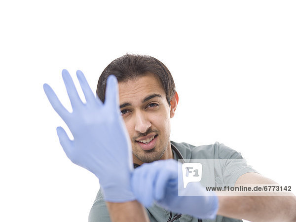 Chirurg  Handschuh  jung  Schutz
