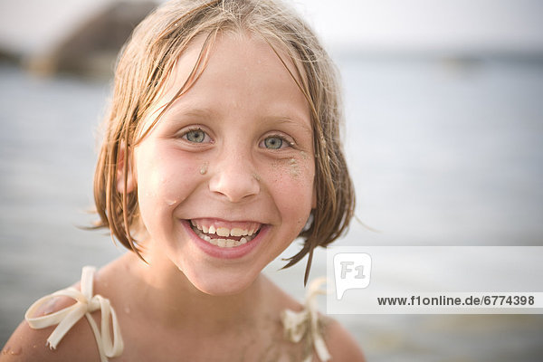 Portrait of a girl  Grand Beach  Manitoba