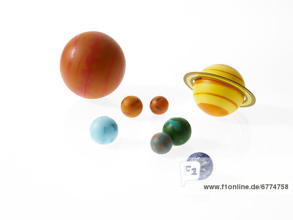 weiß Hintergrund Planet Sonnenenergie