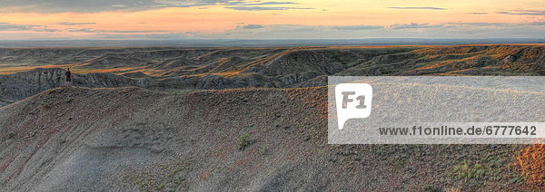 stehend  Mann  Sonnenuntergang  Spitzkoppe Afrika  Saskatchewan  70