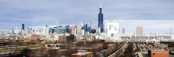 USA  Illinois  Chicago skyline