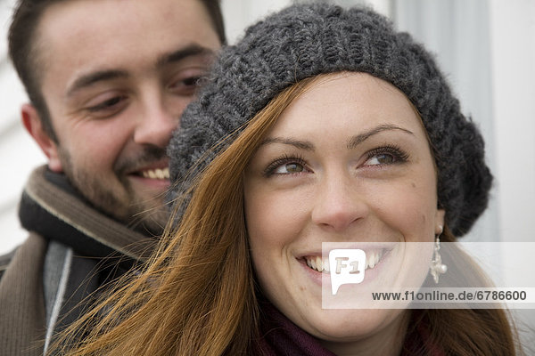 Young couple smiling  Whitby  Ontario