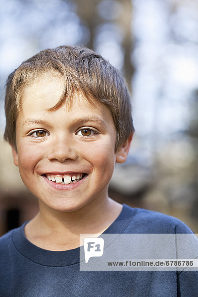 Portrait of a smiling young boy  Gimli  Manitoba  Canada