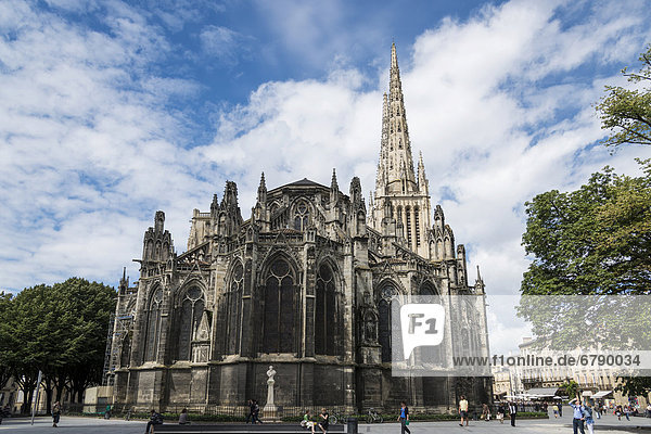 Kathedrale Sainte Andre  Bordeaux  Aquitaine  Frankreich  Europa  ÖffentlicherGrund