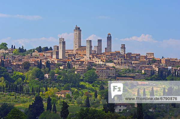 San Gimignano  UNESCO Weltkulturerbe  Provinz Siena  Toskana  Italien  Europa