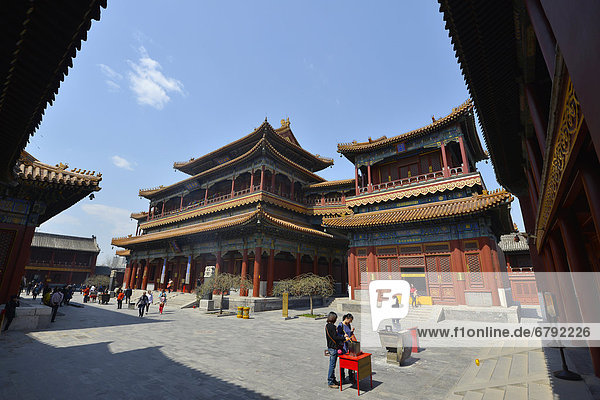 Buddhist Lama Temple in the capital city of Beijing  China  Asia