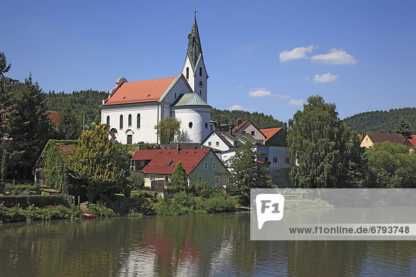 Church of St. Lawrence in Ramspau  Regenstauf  Upper Palatinate  Bavaria  Germany  Europe